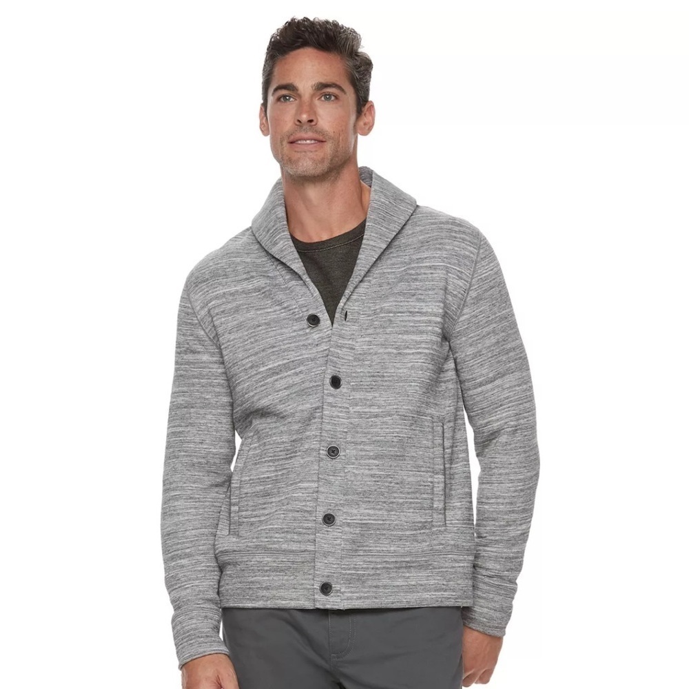 Marc Anthony Slim Fit Shall Collar Fleece Jacket XL